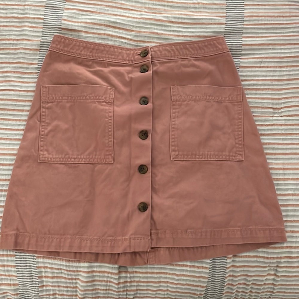 Pink Jean Skirt